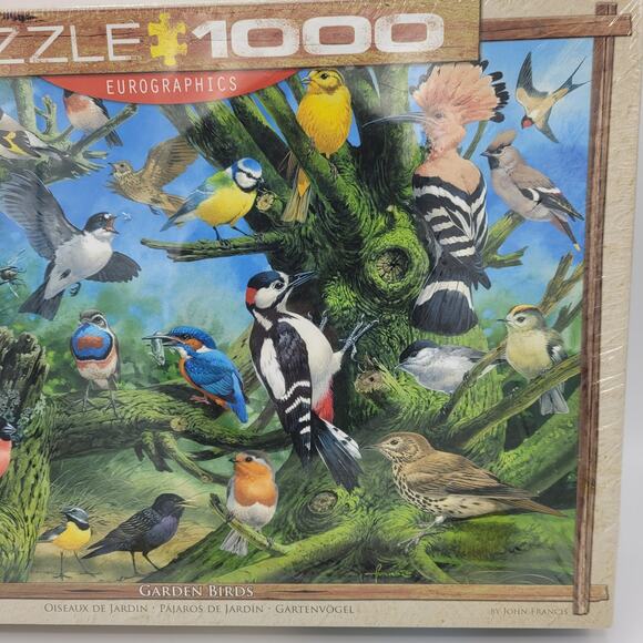 NWT Eurographics Garden Birds by John Francis 1000 pc Puzzle - Picture 5 of 11